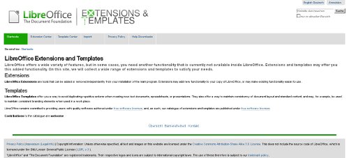 LibreOffice extension and template repository with new layout LibreOffice extension and template repository with new layout