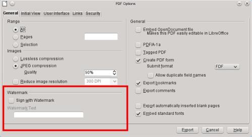 PDF export - new watermark section PDF export - new watermark section